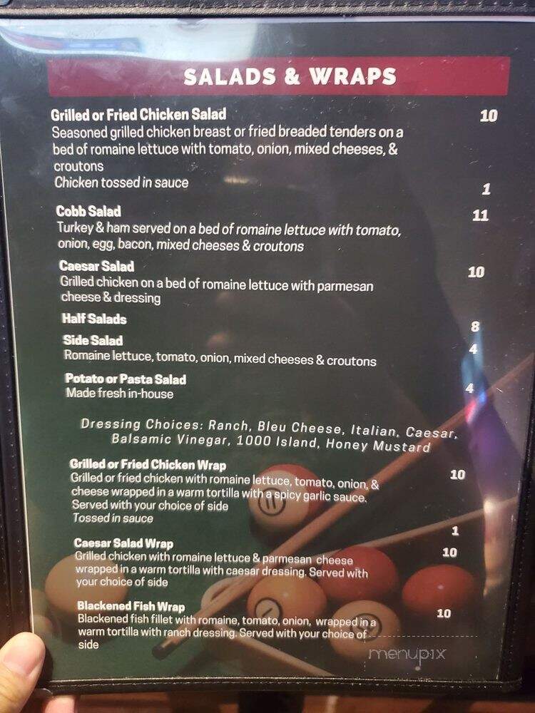 Perfect Rack Billiards - Jacksonville, FL menu_pic