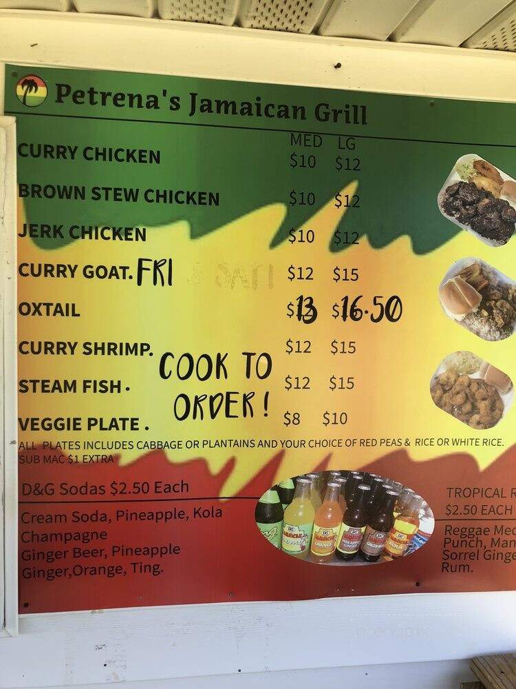 Petrena's Jamaican Grill - Tar Heel, NC menu_pic