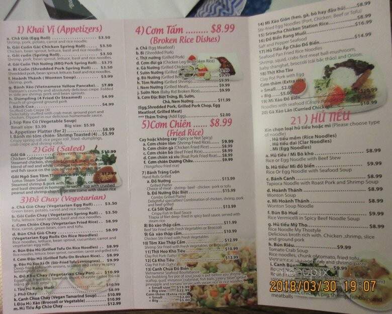Pho LA - Richmond, VA menu_pic