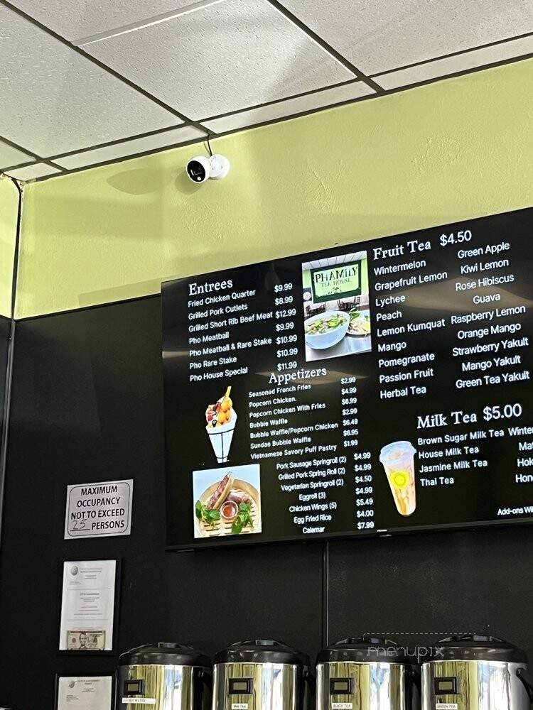 Phamily Tea House - Albuquerque, NM menu_pic