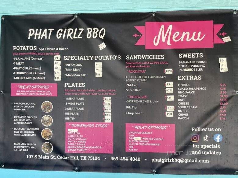 Phat Girlz BBQ and Catering - Cedar Hill, TX menu_pic