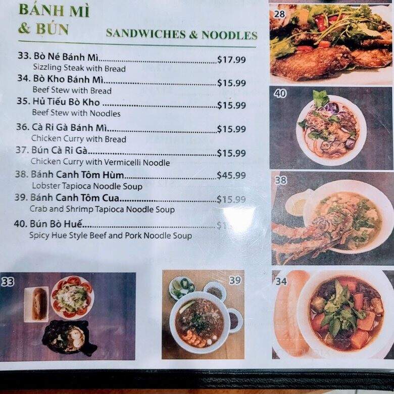 Pho4real - Las Vegas, NV menu_pic