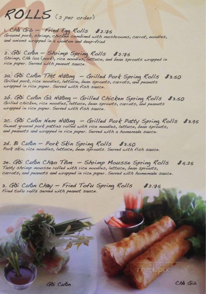 Pho 95 - Arlington, TX menu_pic