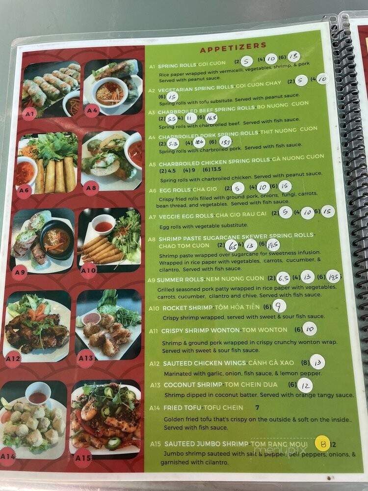Pho Amour - Fontana, CA menu_pic