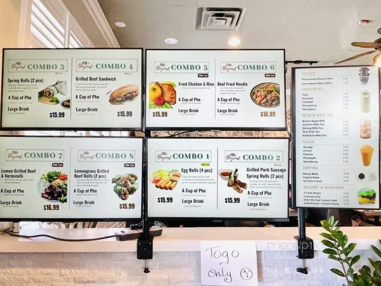 Pho & Beyond - Las Vegas, NV menu_pic