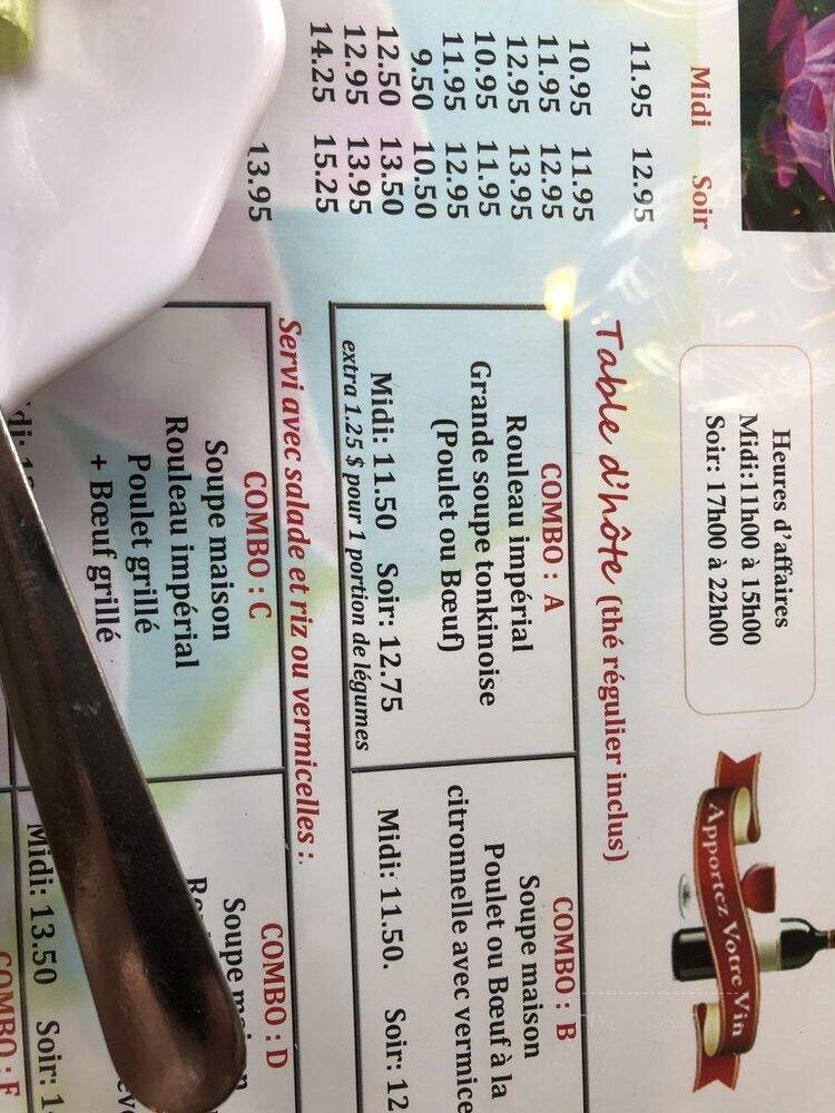 Pho Bac No1 - Montreal, QC menu_pic