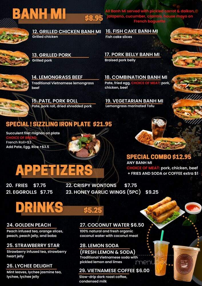 Pho Banh Mi - San Jose, CA menu_pic