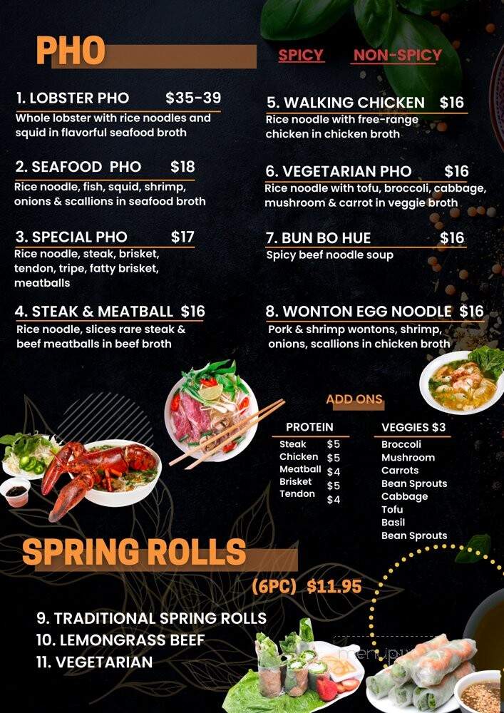 Pho Banh Mi - San Jose, CA menu_pic