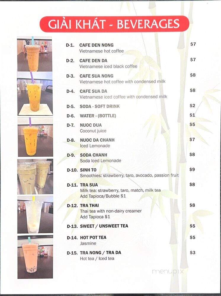 Pho Ben - York, PA menu_pic