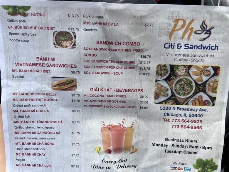 Pho Citi & Sandwich - Chicago, IL
