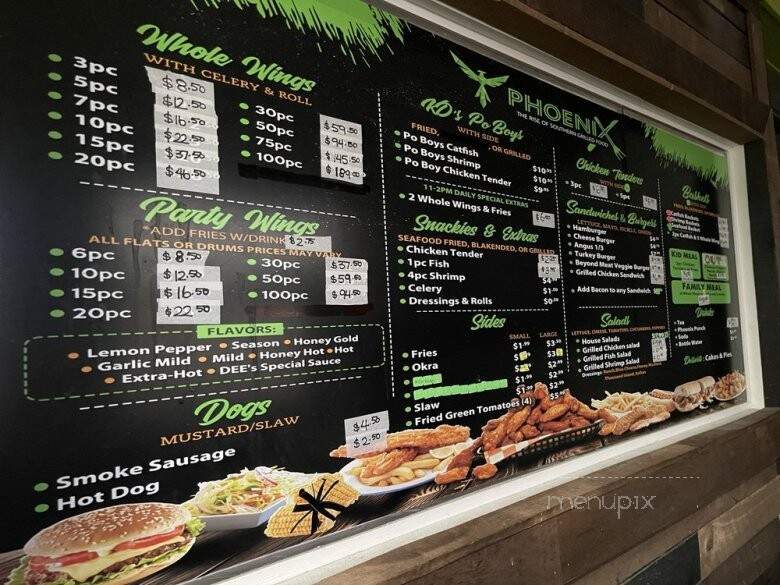 Phoenix Southern Grill - Memphis, TN menu_pic