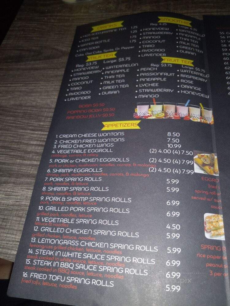 Pho Ever Asian Cuisine 2 - Crystal River, FL menu_pic