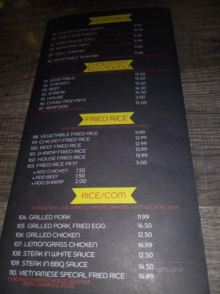 Pho Ever Asian Cuisine 2 - Crystal River, FL menu_pic