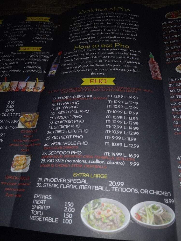Pho Ever Asian Cuisine 2 - Crystal River, FL menu_pic