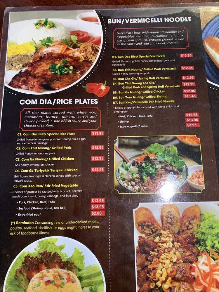 Pho Family - Vancouver, WA menu_pic