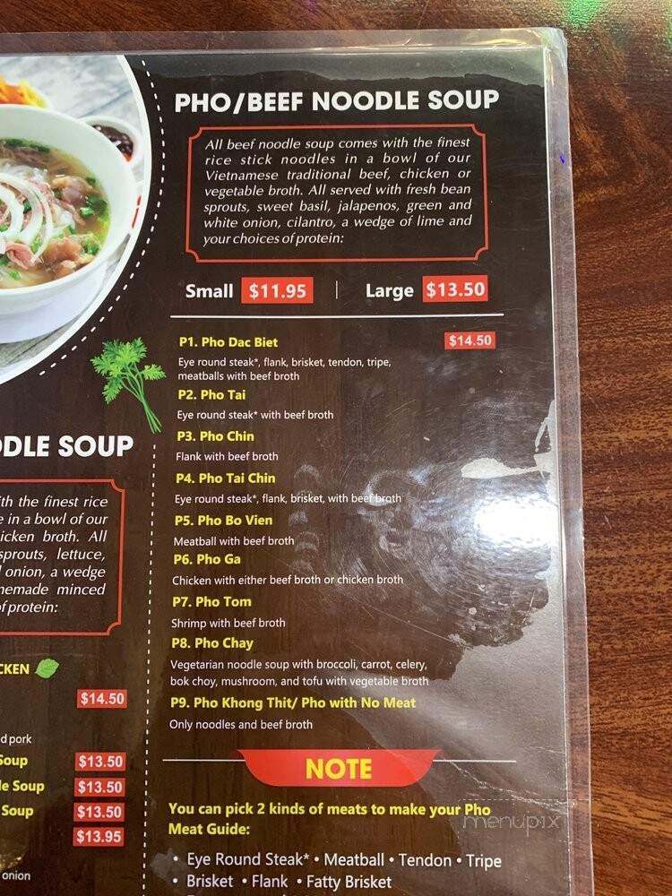 Pho Family - Vancouver, WA menu_pic