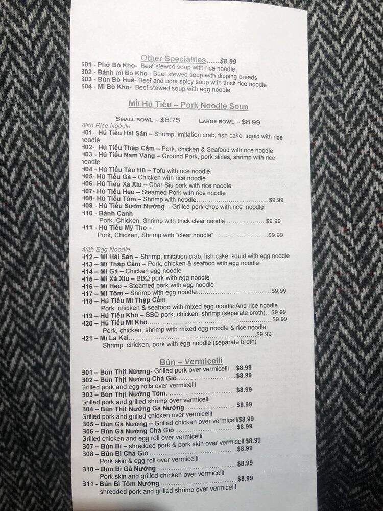 Pho San Antonio - San Antonio, TX menu_pic