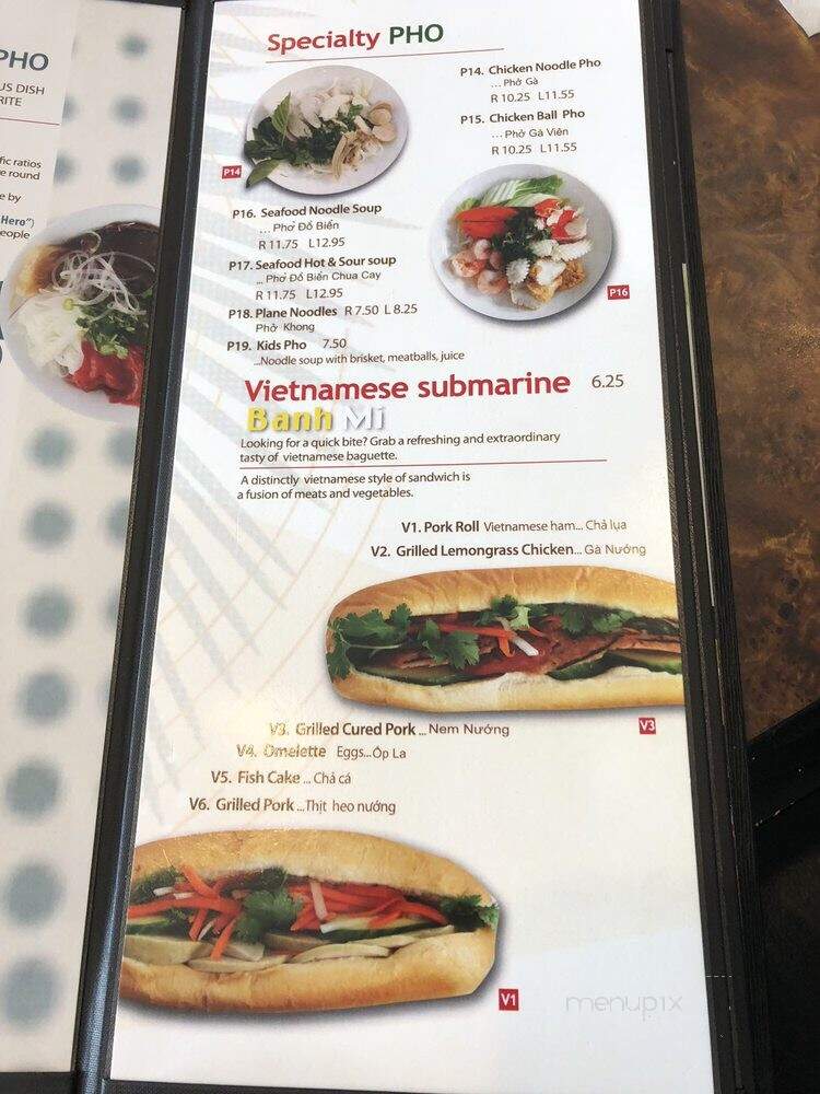 Pho Hung Restaurant - Surrey, BC menu_pic
