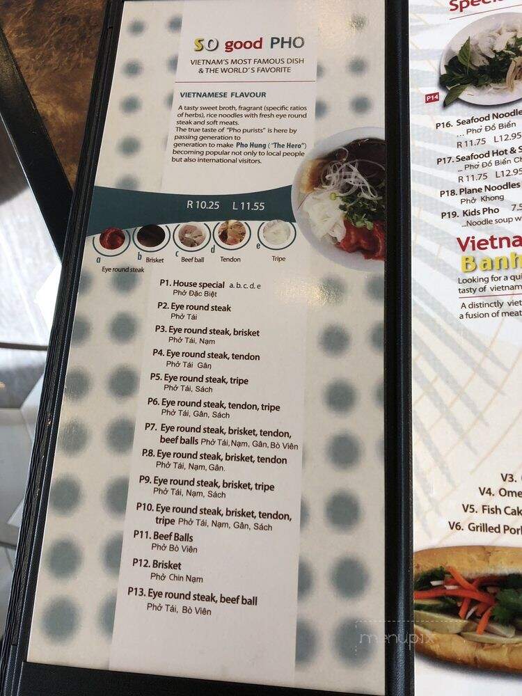 Pho Hung Restaurant - Surrey, BC menu_pic