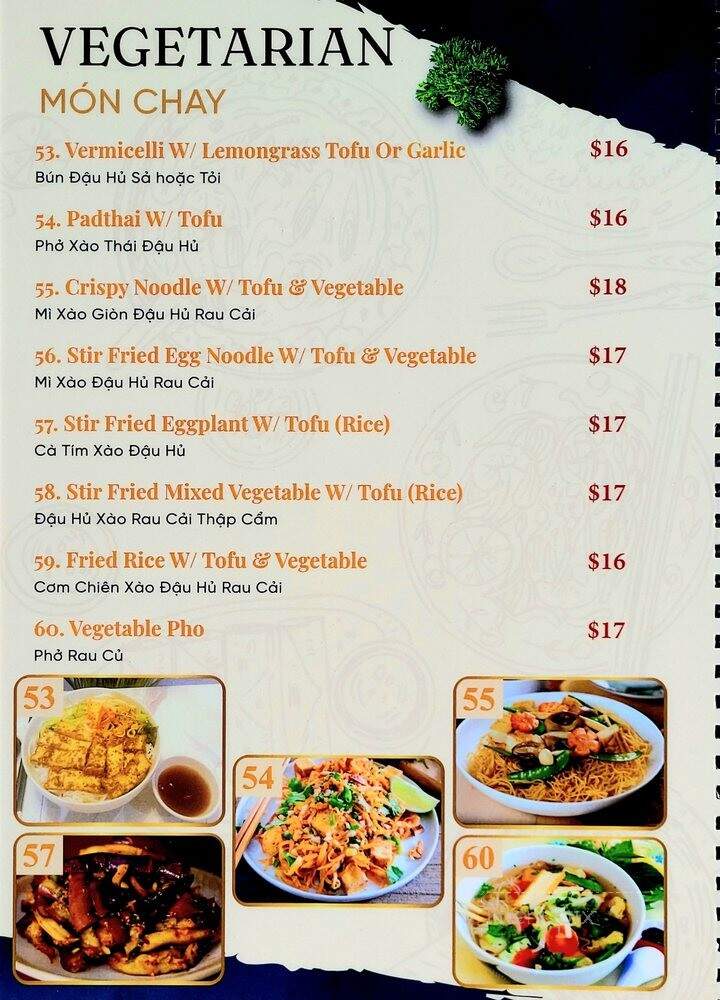 Pho K&A Local Vietnamese Cuisine - Urban Honolulu, HI menu_pic