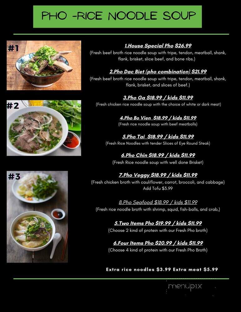 Pho Kitchen - Pinetop-Lakeside, AZ menu_pic
