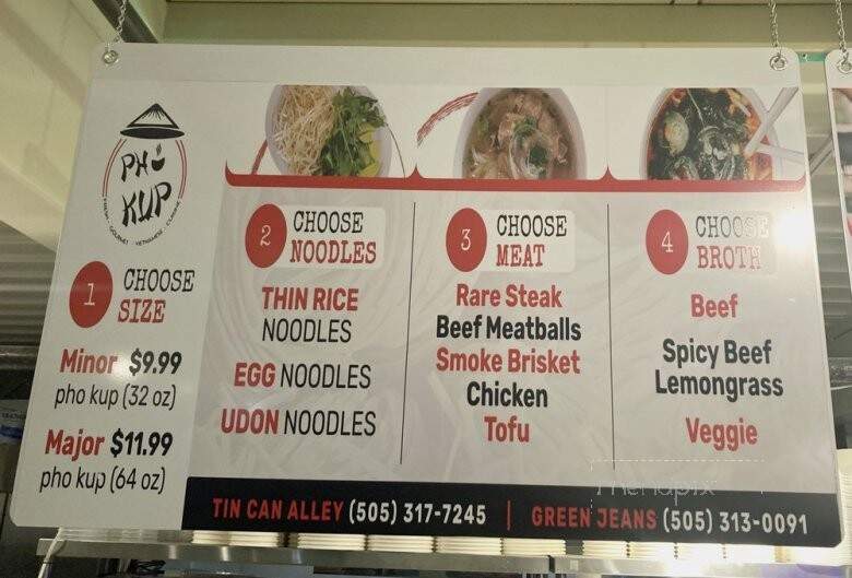 Pho Kup - Albuquerque, NM menu_pic