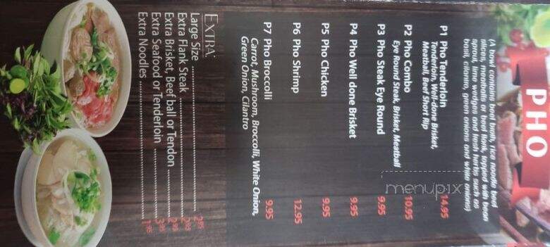Pho L'Amour Cafe - Brookfield, WI menu_pic