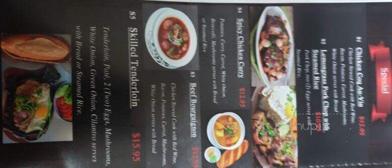 Pho L'Amour Cafe - Brookfield, WI menu_pic