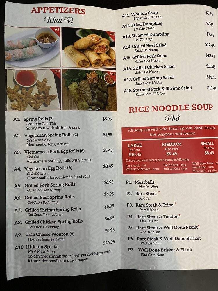 Pho Littleton - Littleton, CO menu_pic
