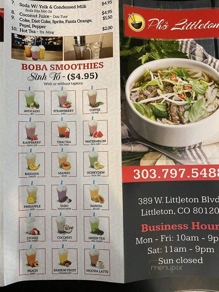 Pho Littleton - Littleton, CO menu_pic