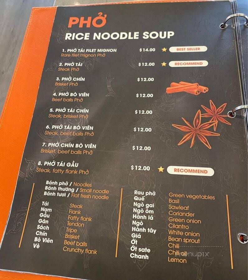 Pho Lovers 3 - Huntington Beach, CA menu_pic