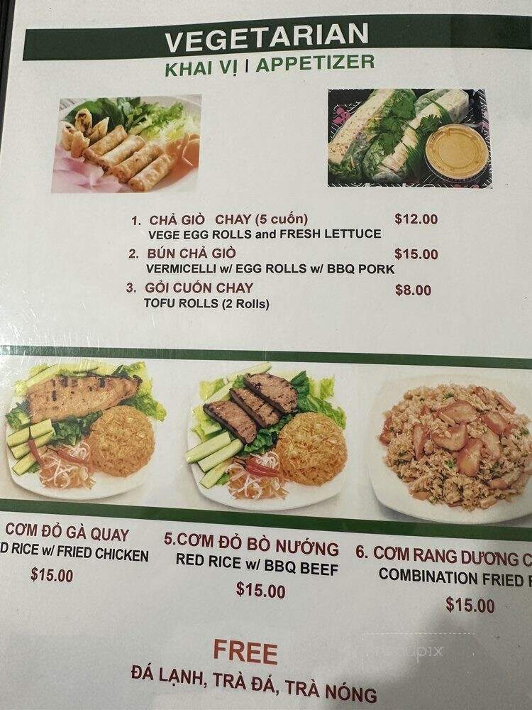 Pho Luce - Yorba Linda, CA menu_pic