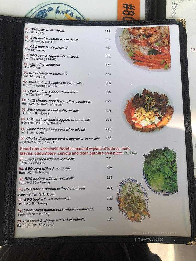 Pho Mai - Whittier, CA menu_pic