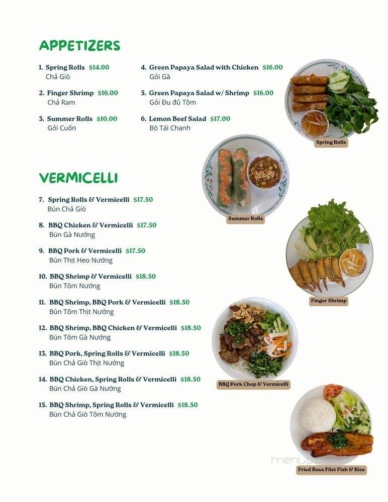 Pho Pacific - Honolulu, HI menu_pic