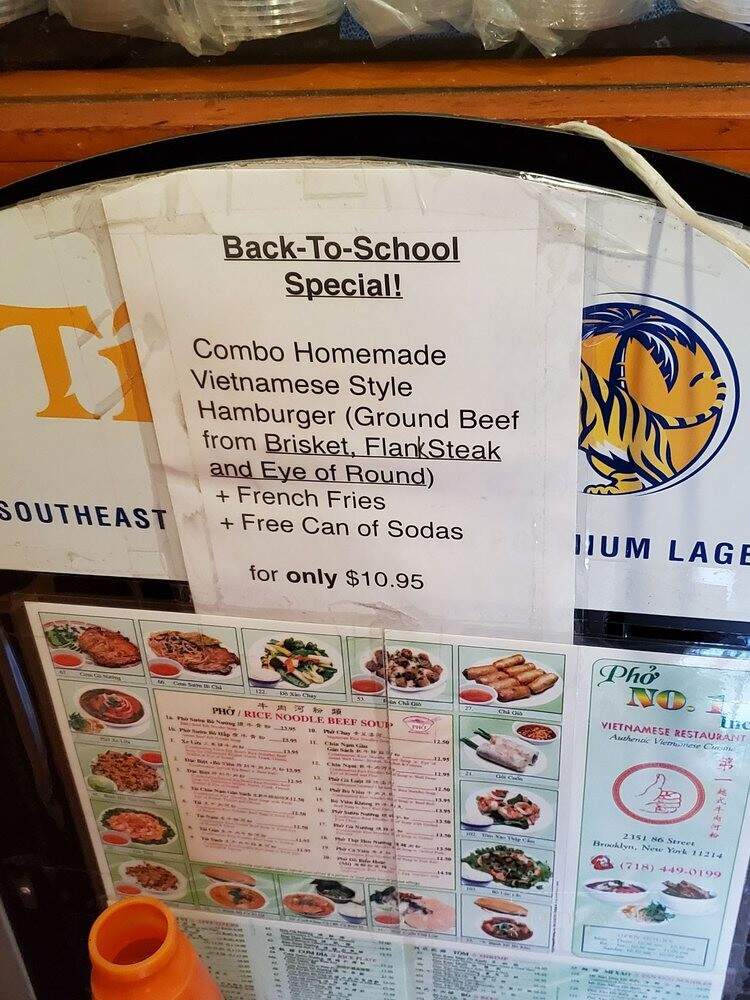 Pho Number One - Brooklyn, NY menu_pic