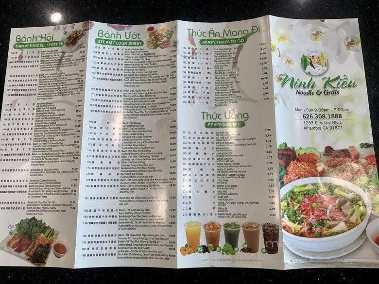 Pho Orchid - Alhambra, CA menu_pic