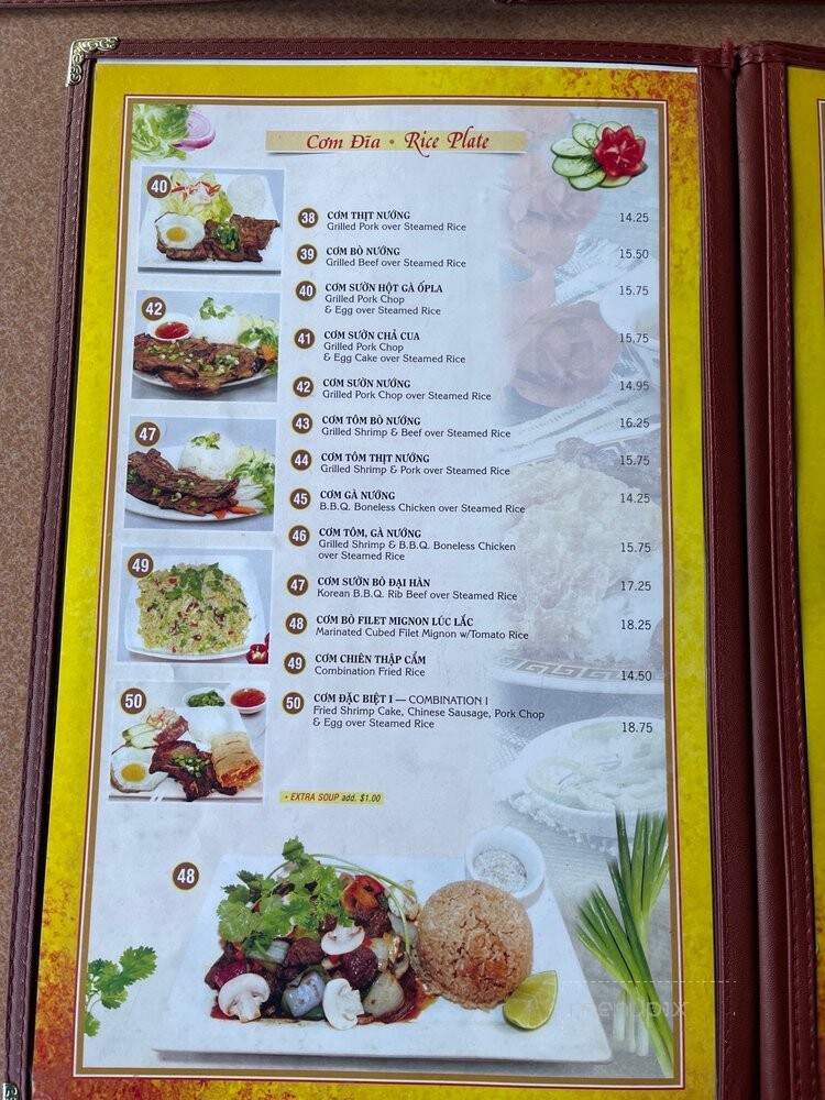 Pho Tay Do - San Jose, CA menu_pic