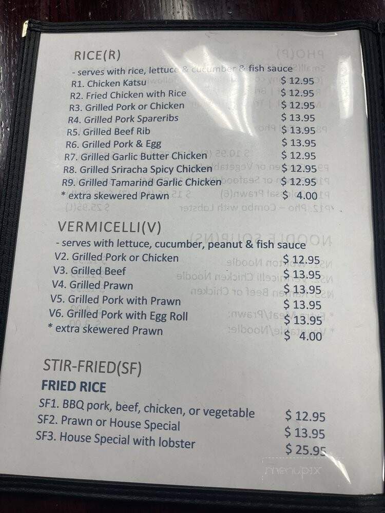 Pho Time - Auburn, WA menu_pic