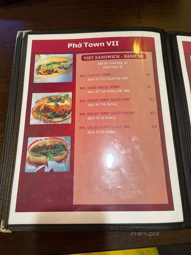 Pho Town 7 - Medford, MA menu_pic