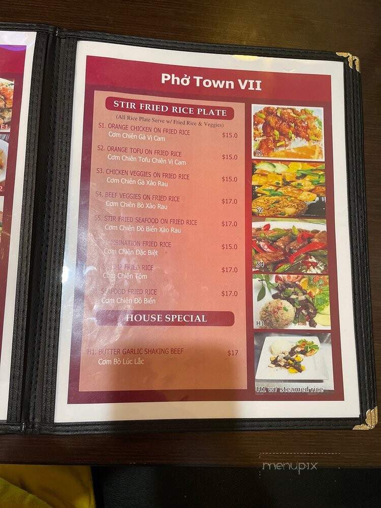 Pho Town 7 - Medford, MA menu_pic
