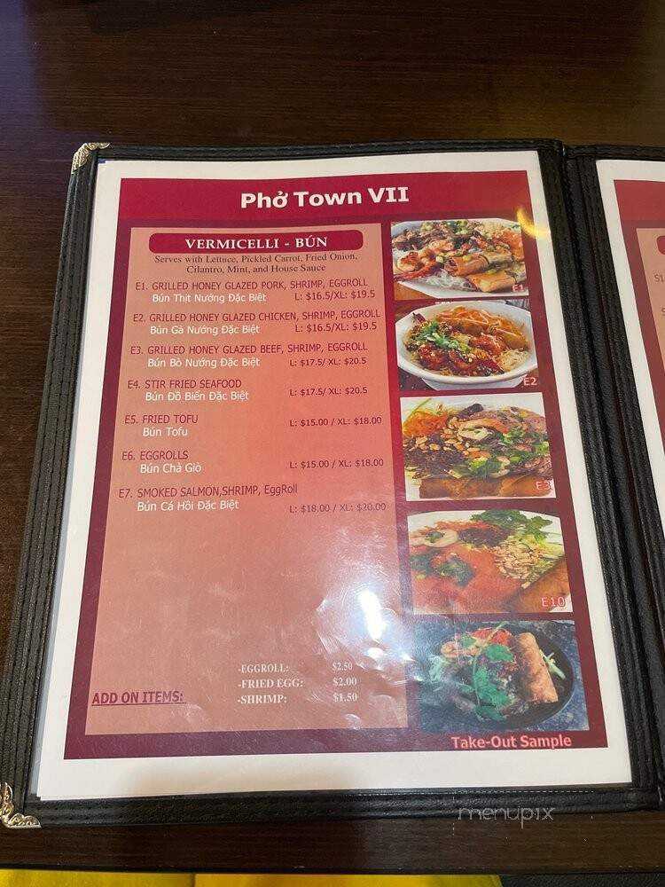 Pho Town 7 - Medford, MA menu_pic