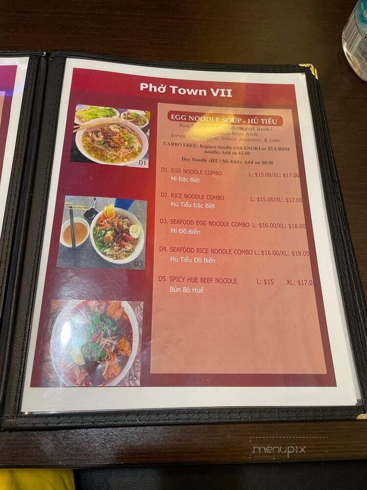 Pho Town 7 - Medford, MA menu_pic