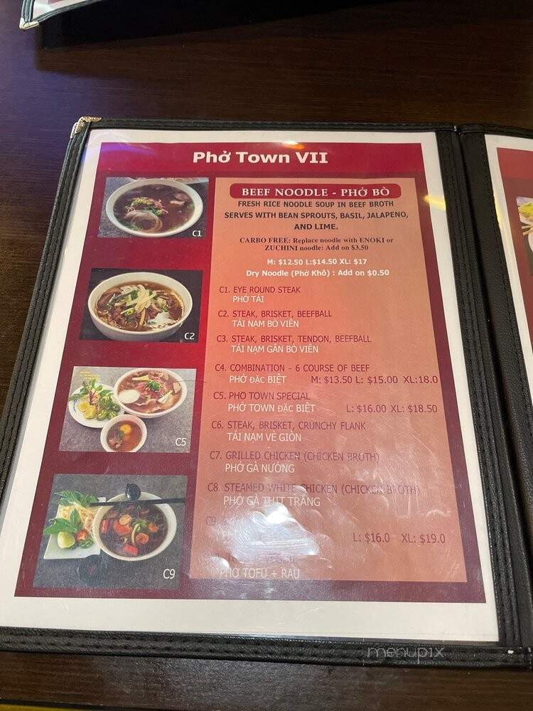 Pho Town 7 - Medford, MA menu_pic