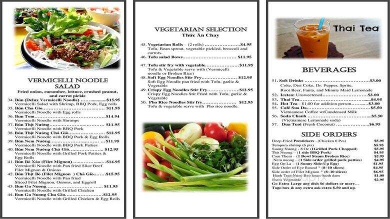Pho Viet Nam 2 - Mesa, AZ menu_pic