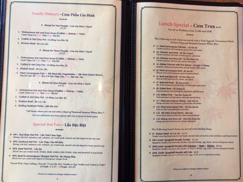 Pho Viet Vietnanese Cuisine - Round Rock, TX menu_pic
