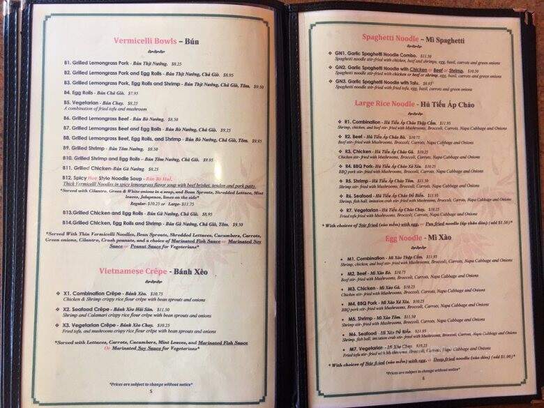 Pho Viet Vietnanese Cuisine - Round Rock, TX menu_pic