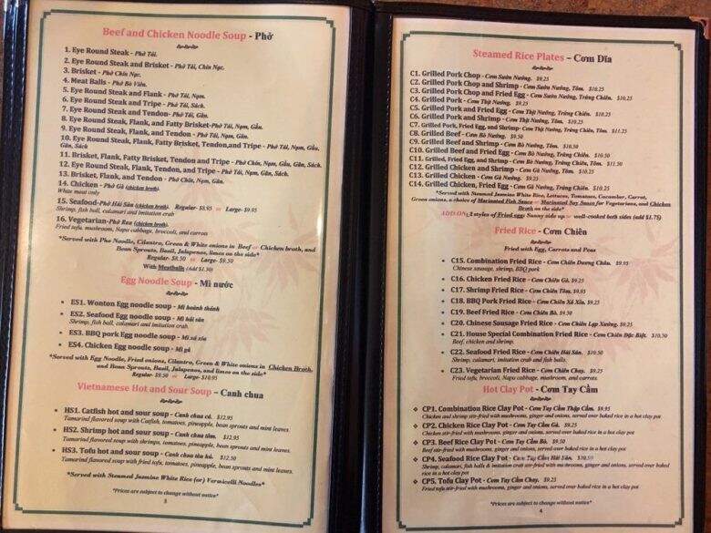 Pho Viet Vietnanese Cuisine - Round Rock, TX menu_pic