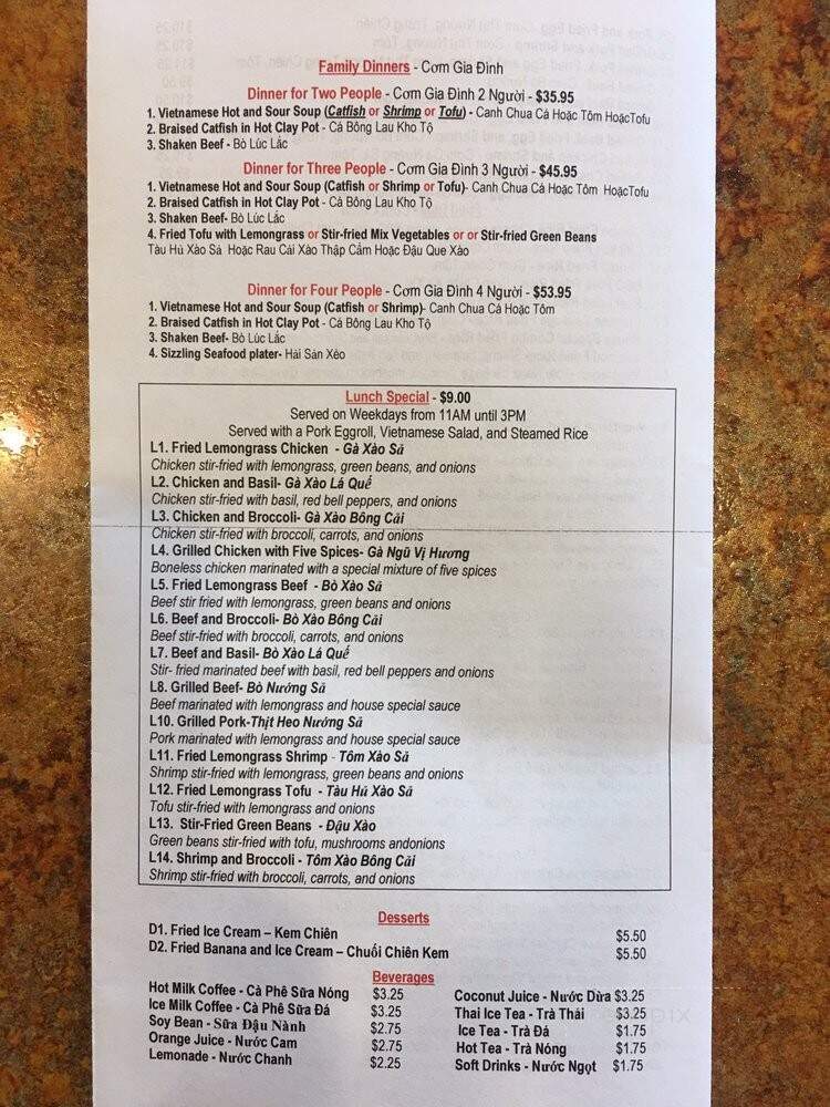 Pho Viet Vietnanese Cuisine - Round Rock, TX menu_pic