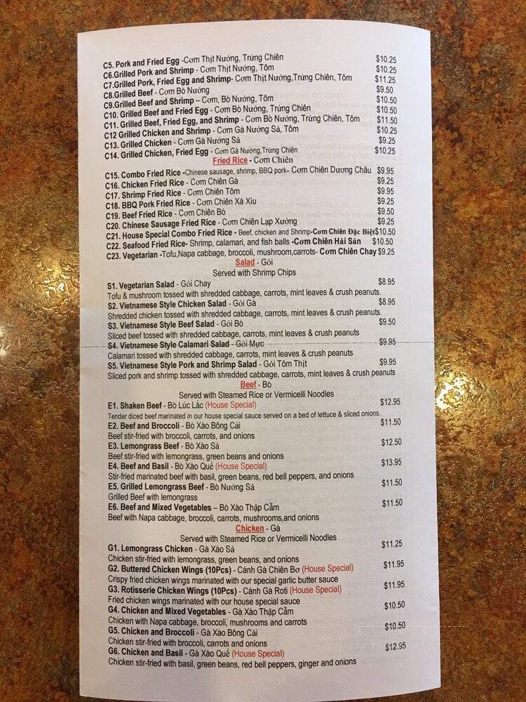 Pho Viet Vietnanese Cuisine - Round Rock, TX menu_pic
