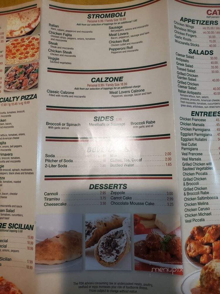 Picasso Pizza III - Allentown, PA menu_pic